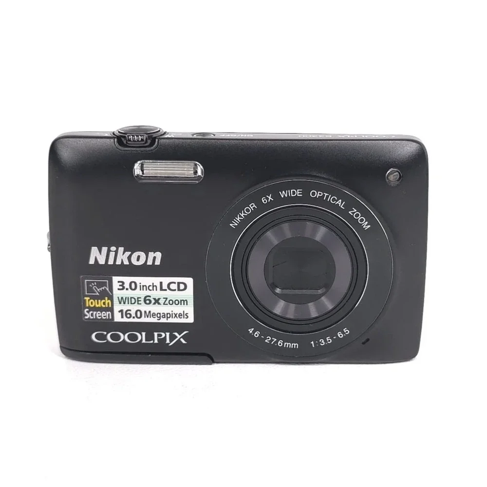 NIKON COOLPIX S4200 Black 16MP 6X Zoom Touchscreen Digital Camera Bundle Tested